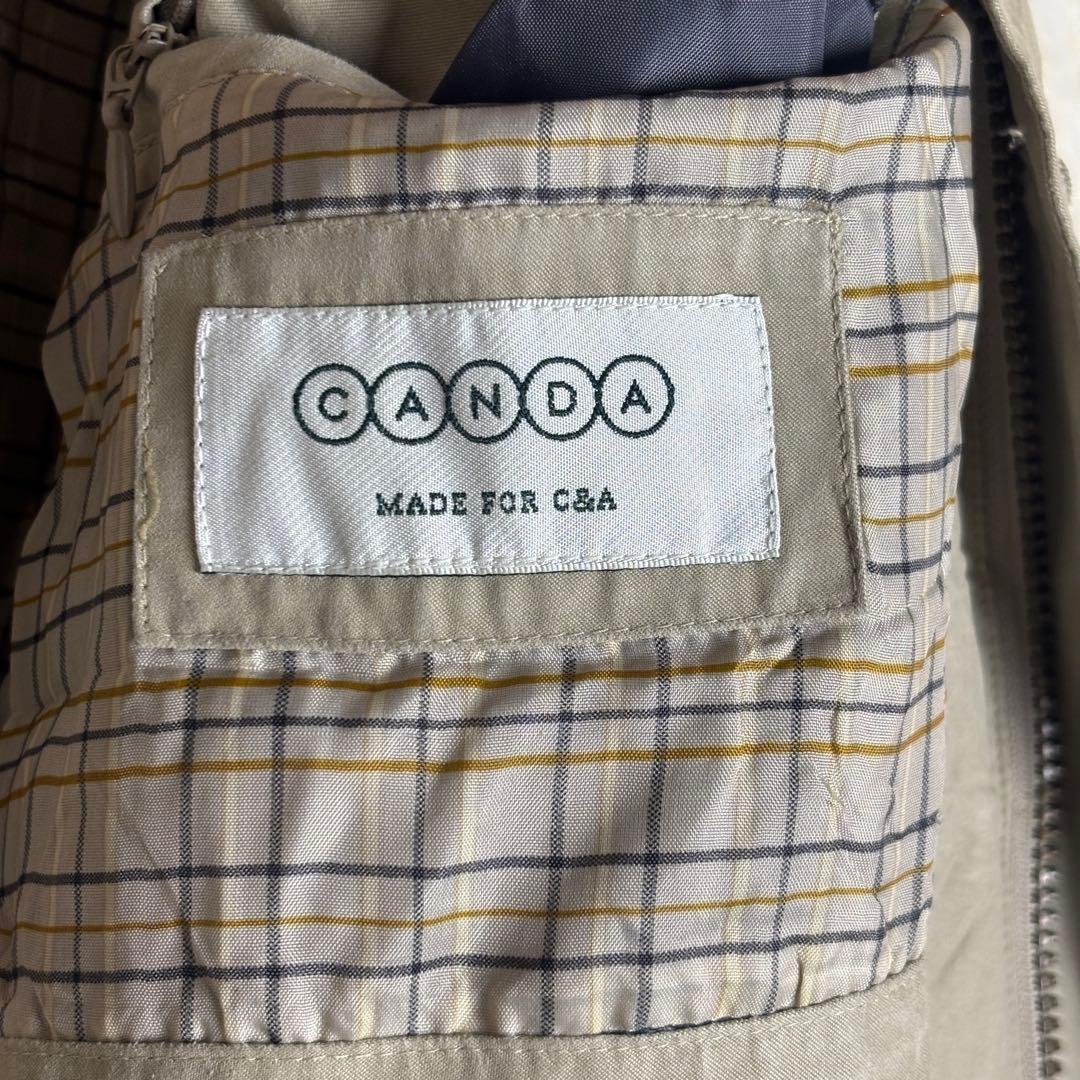XL　ロングコート　C＆A　フェイクスエード　マルチポケット　ユーロ