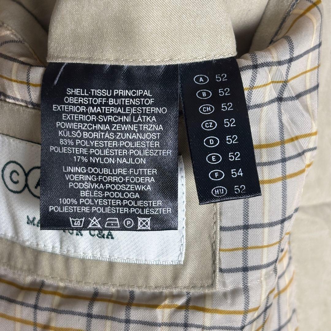 XL　ロングコート　C＆A　フェイクスエード　マルチポケット　ユーロ