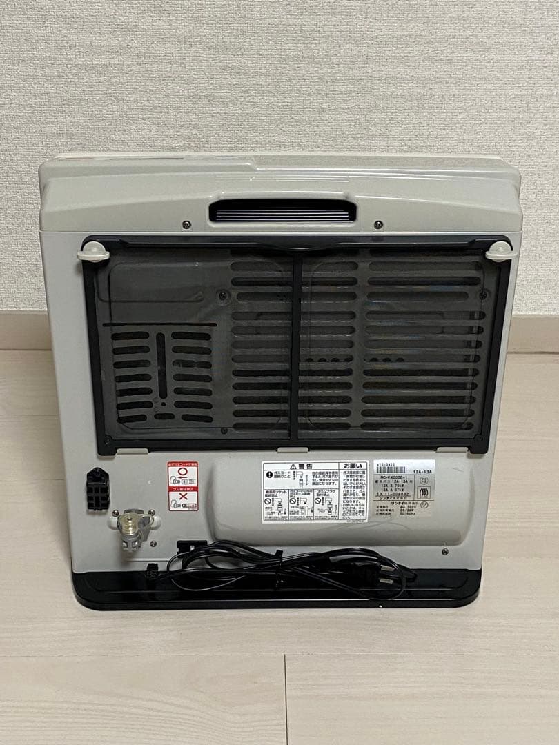 リンナイ RC-K4002E-WH ガスファンヒーター デジタル表示 ホワイト