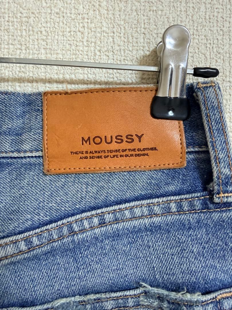 MOUSSY MVS FRARE ブルー 24inchフレアデニム