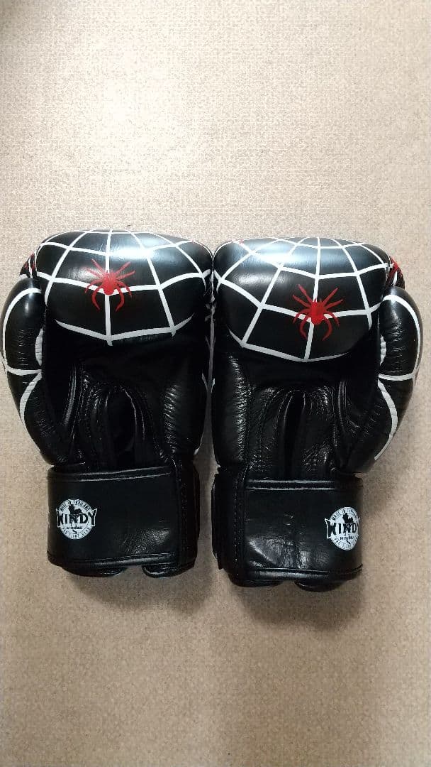 本革製WINDY ボクシンググローブ スパイダー 10oz 黒 1組 新品