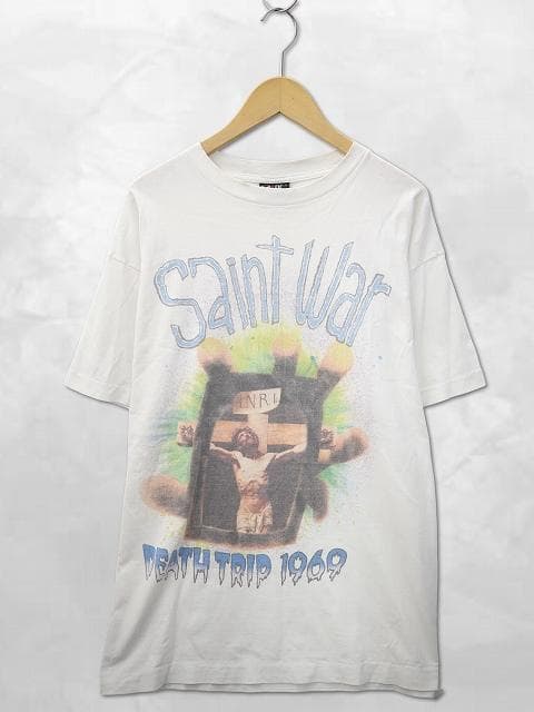 セントマイケル SS TEE クルーネック プリント 半袖 Tシャツ L