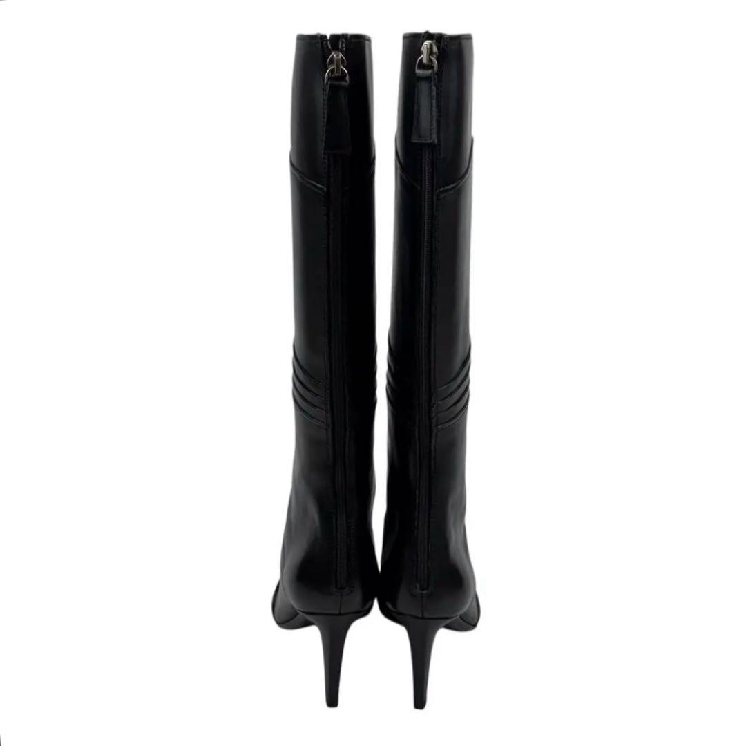 【未使用級】JIL SANDER　23.5cm 36.5 ロングブーツ　黒　細身