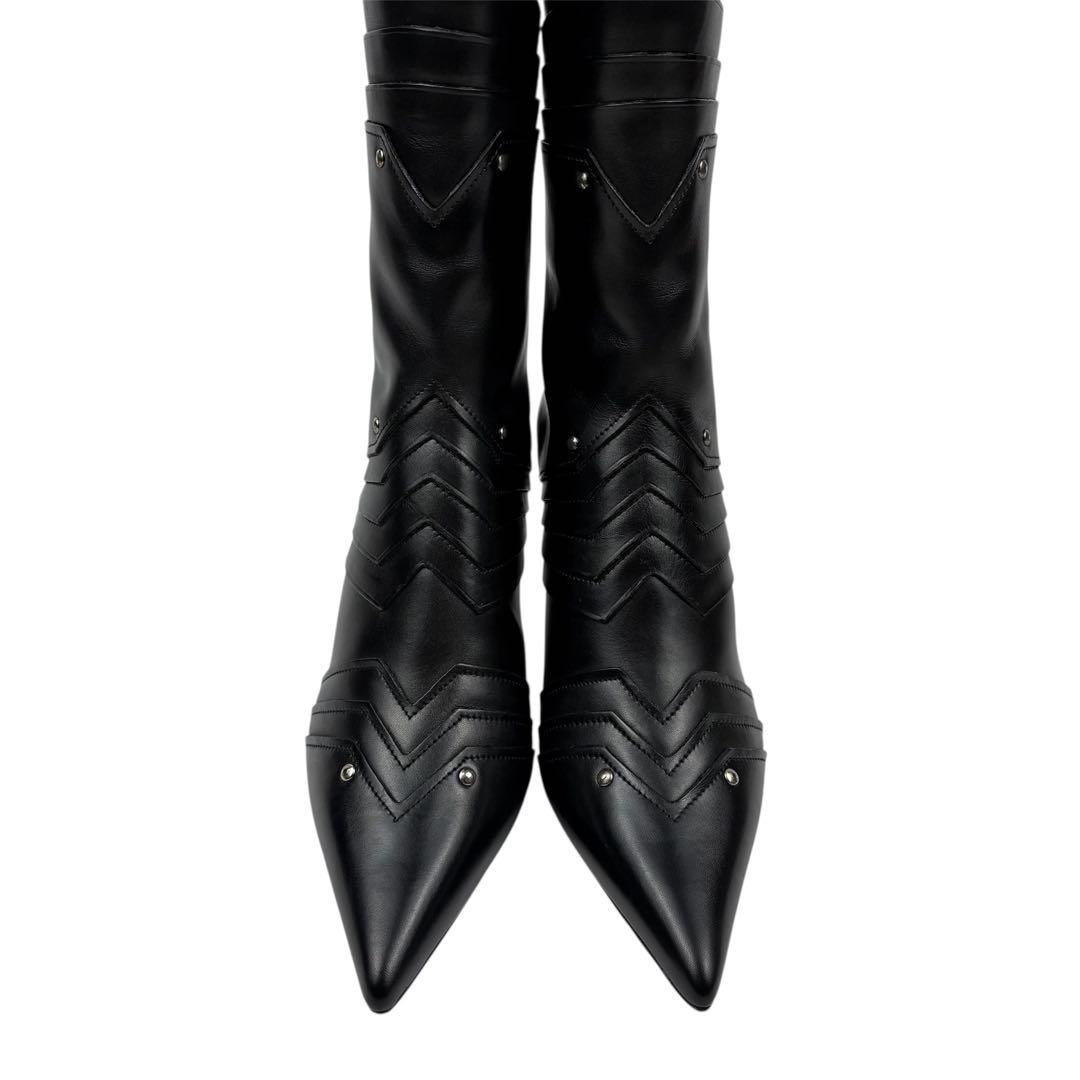 【未使用級】JIL SANDER　23.5cm 36.5 ロングブーツ　黒　細身