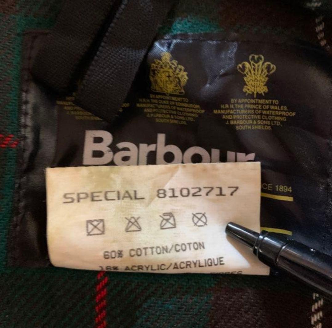 極希少・SPECIALタグ　Barbour Gamefair 3ワラント ウール