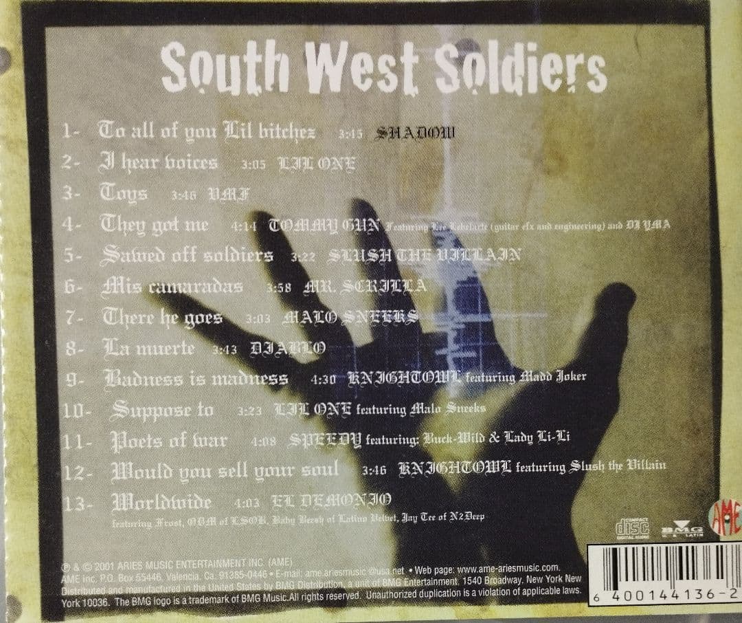 SOUTH WEST SOLDIERS チカーノ ギャングスタラップ G-RAP