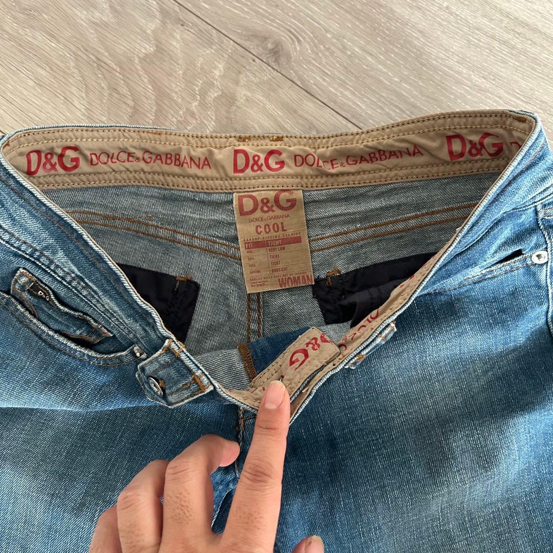 D&G ストレッチ ブーツカットデニム タイト　ローライズW26