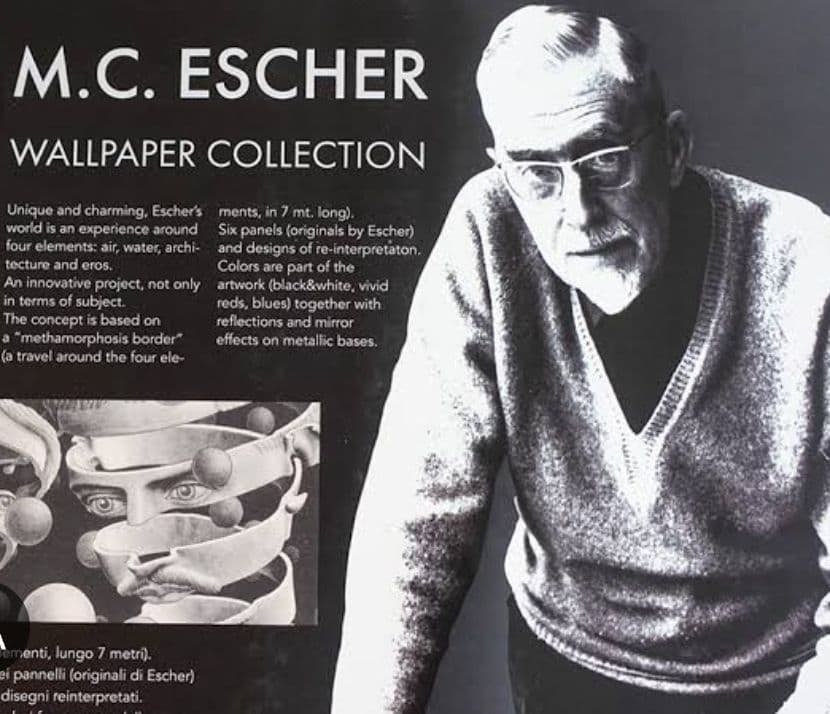 90s　M.C. Escher 　エッシャー　フェード　Tシャツ
