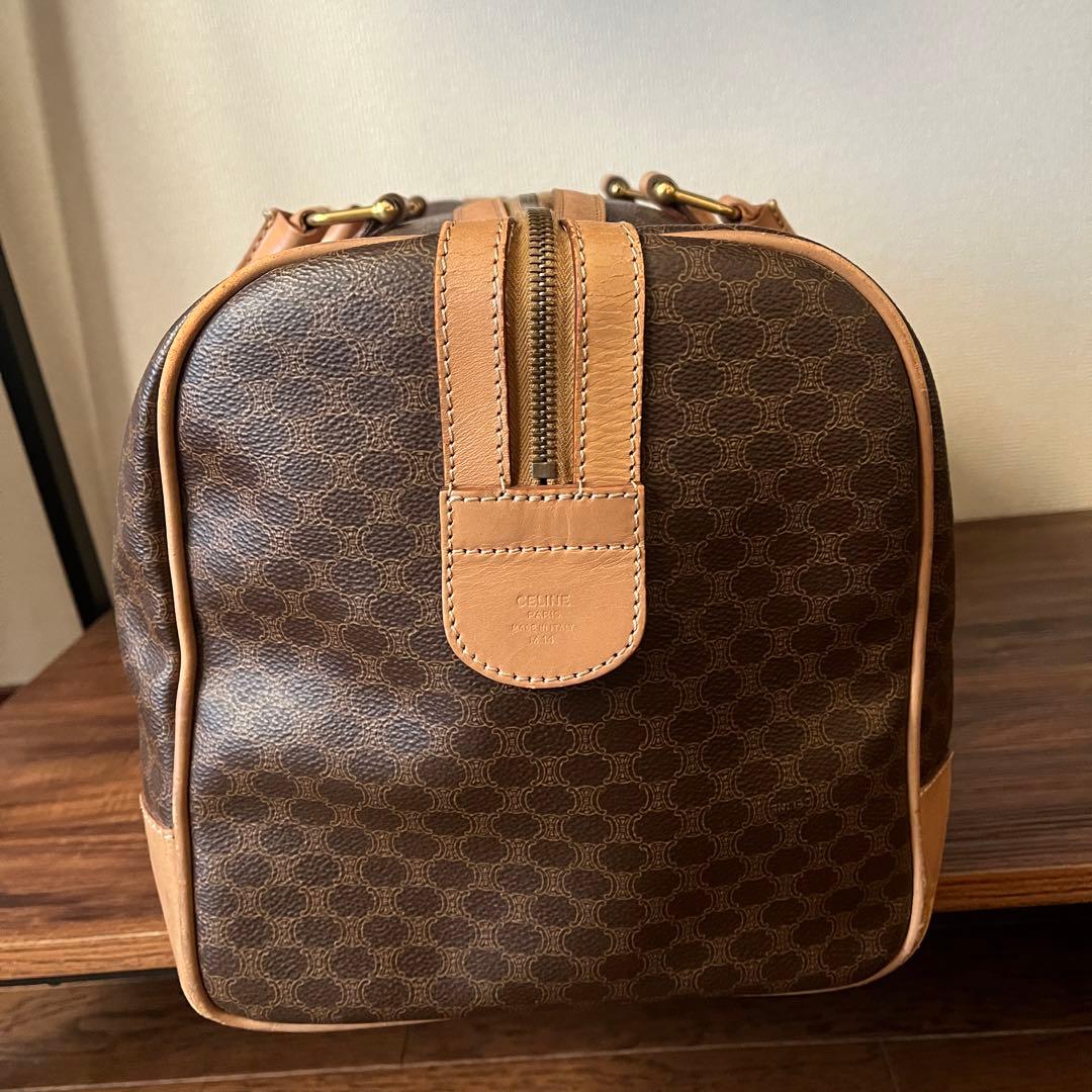 【美品！！】CELINE セリーヌ マカダム ボストンバッグ PVC レザー