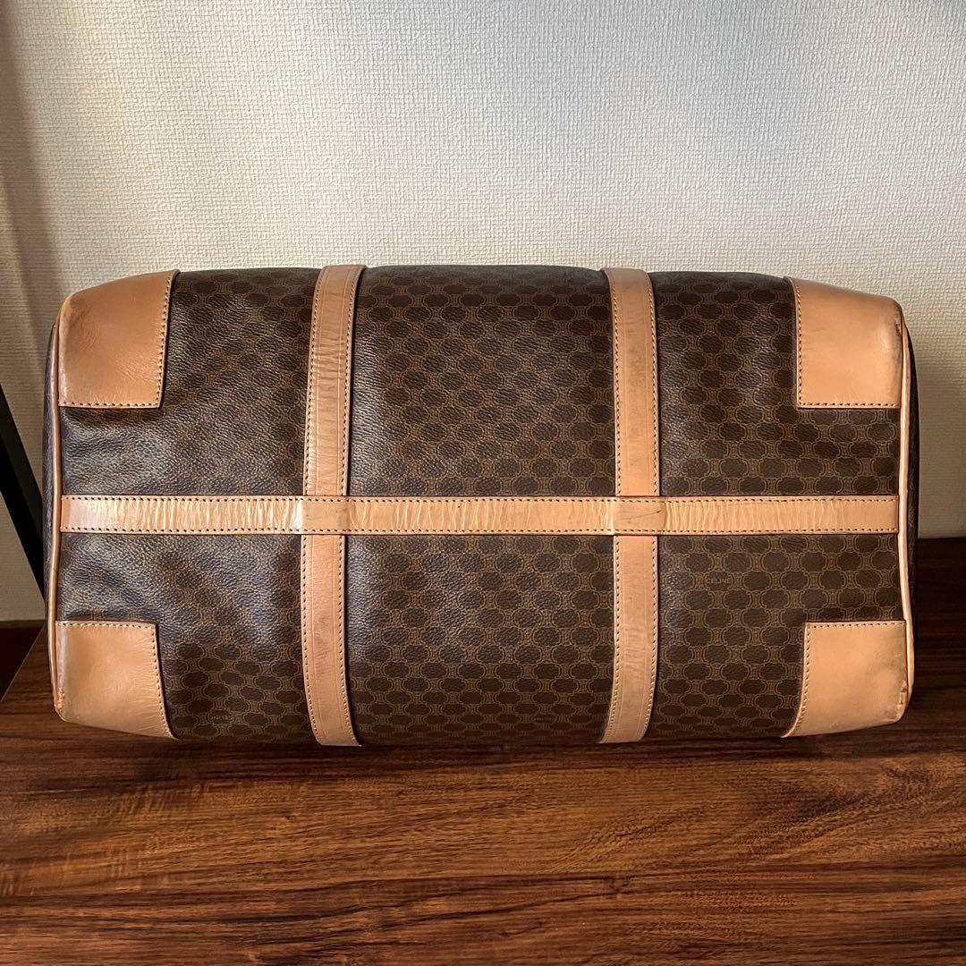 【美品！！】CELINE セリーヌ マカダム ボストンバッグ PVC レザー