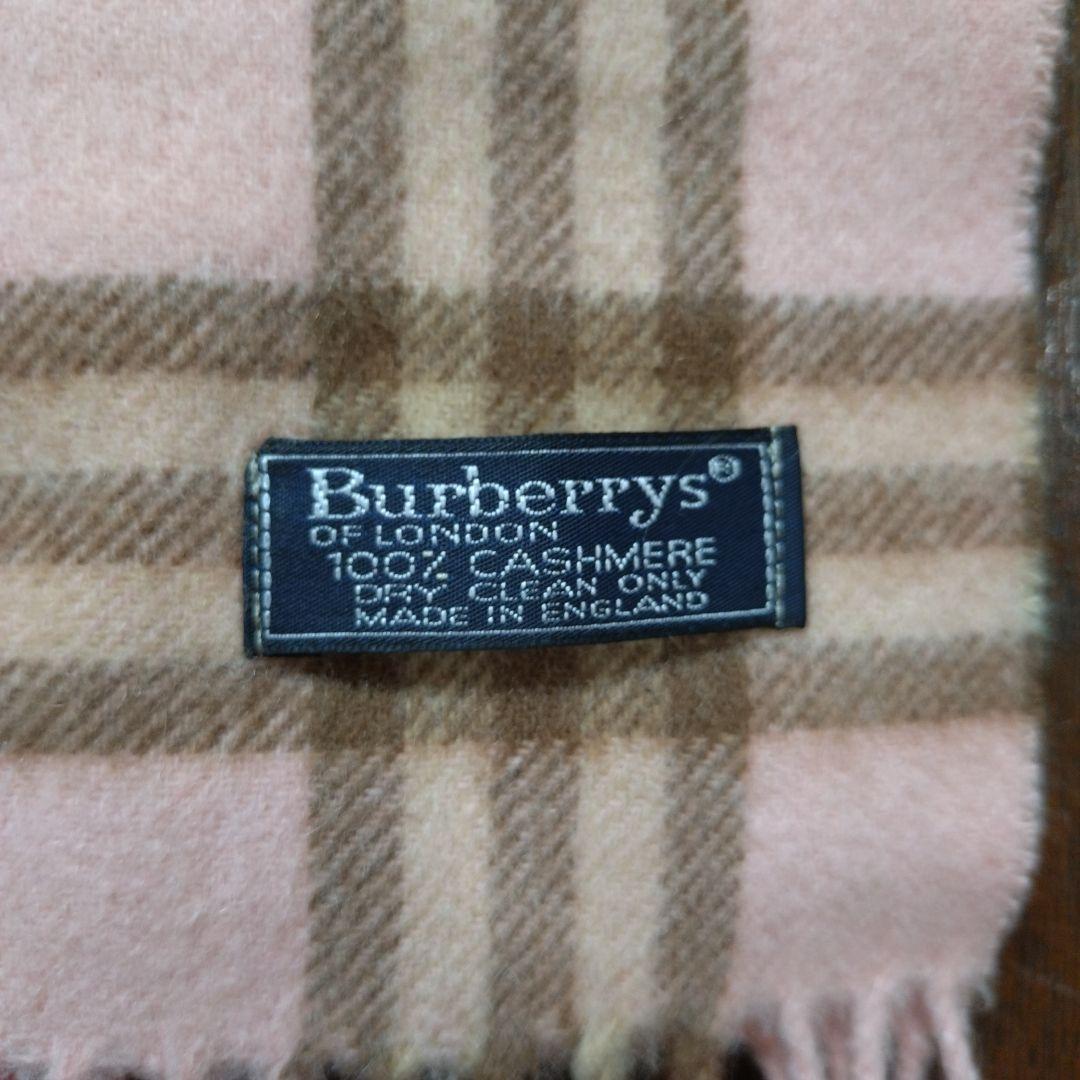 Burberry カシミヤ チェックマフラー