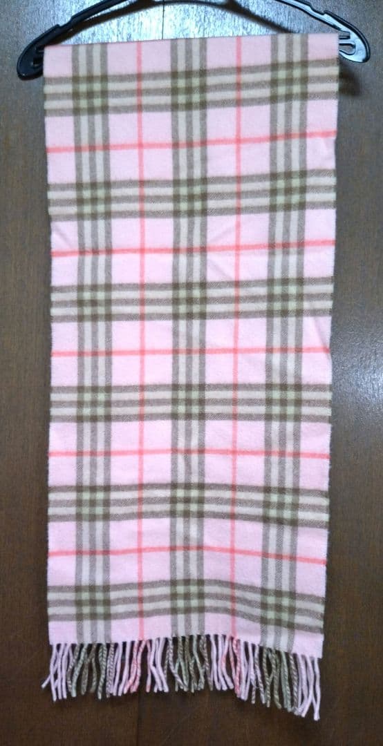 Burberry カシミヤ チェックマフラー