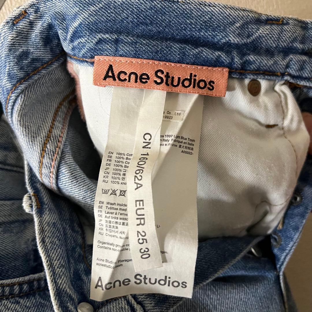 現行Acne Studios 1997 light blue trash デニム