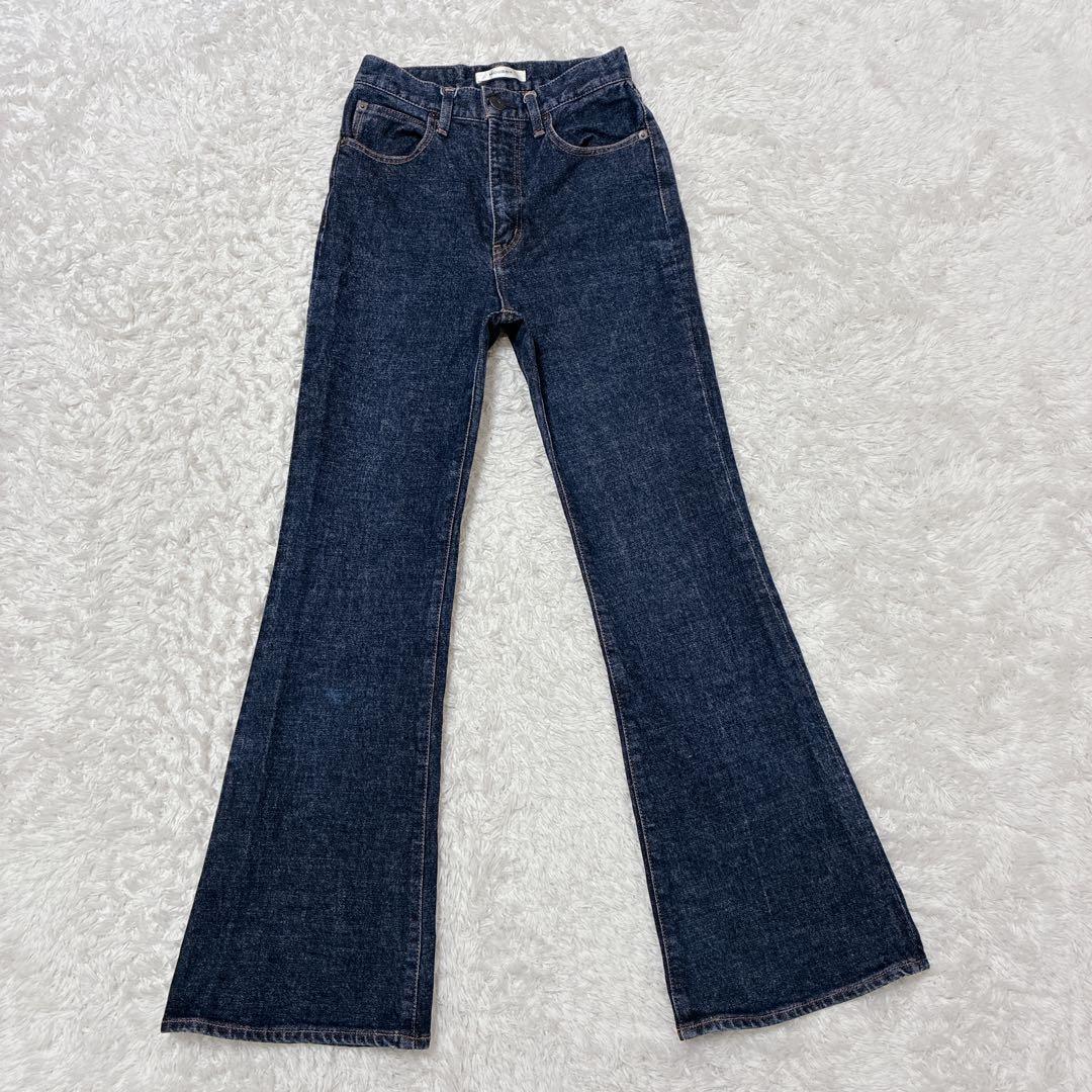 MOUSSY マウジー MVS FLARE フレアデニム インディゴ 25 赤耳