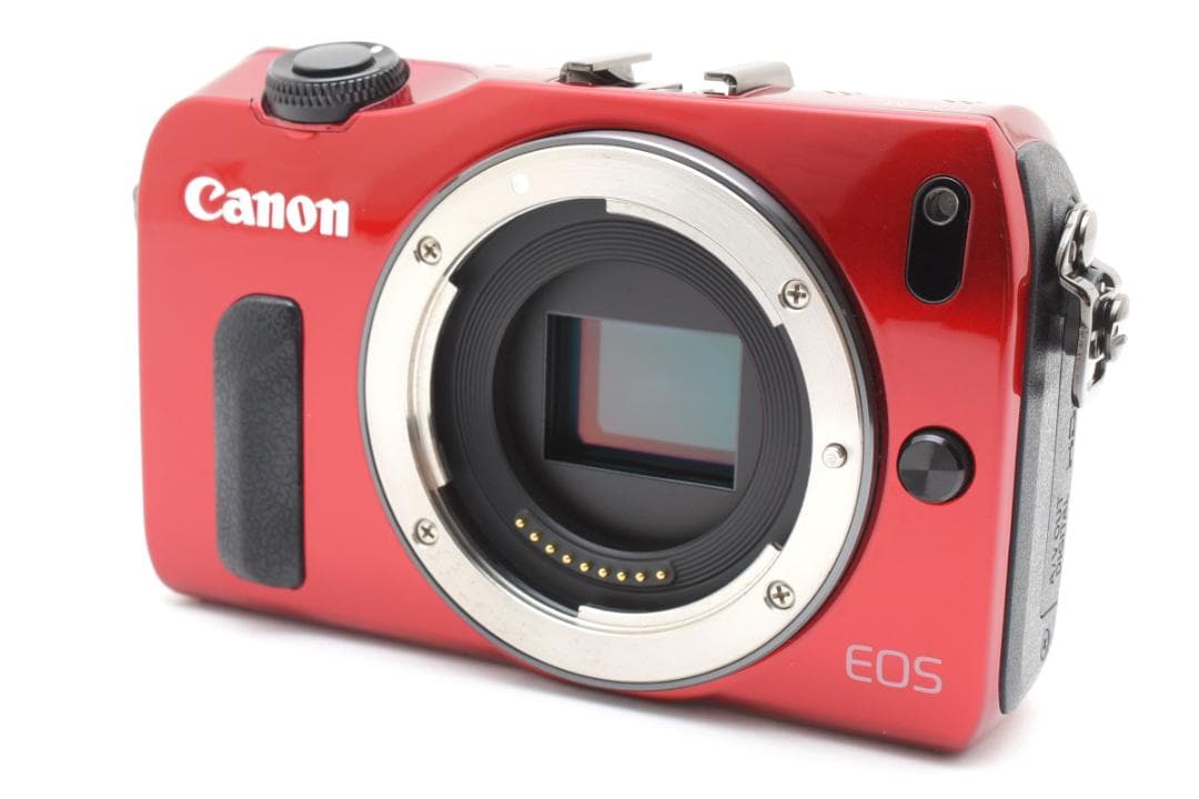 超美品 Canon EOS M ミラーレスデジタルカメラボディ レッド キヤノン