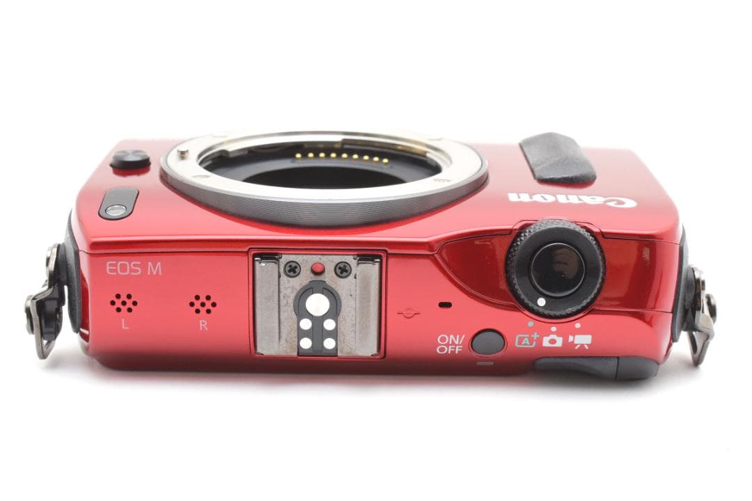 超美品 Canon EOS M ミラーレスデジタルカメラボディ レッド キヤノン