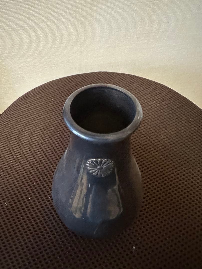 三越製純銀 天皇皇后両陛下　菊花紋章