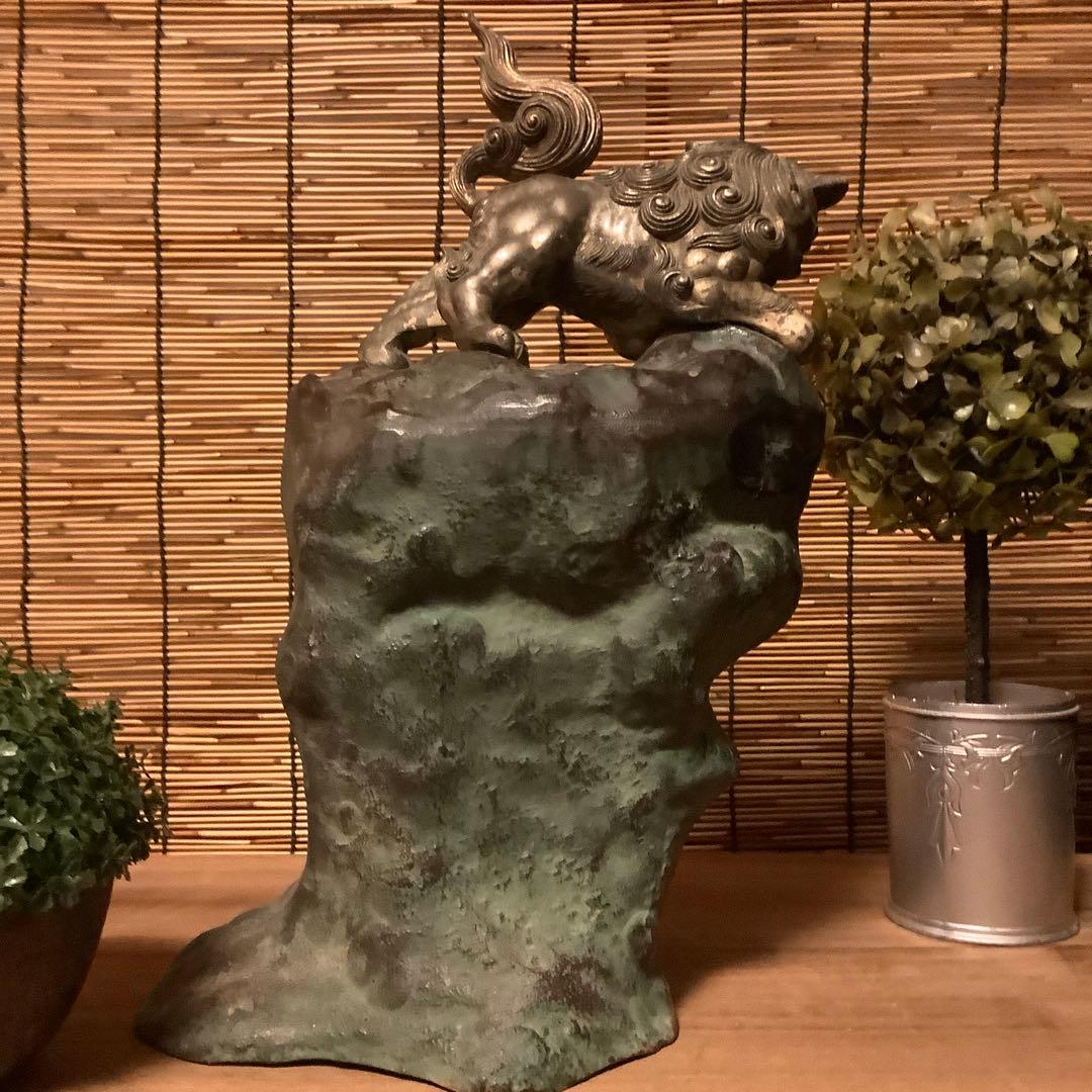 古玩…「魔除霊獣・獅子」神獣・聖獣・守護・魔除け・鬼門除け・鉄鋳物