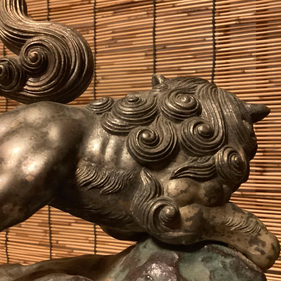 古玩…「魔除霊獣・獅子」神獣・聖獣・守護・魔除け・鬼門除け・鉄鋳物