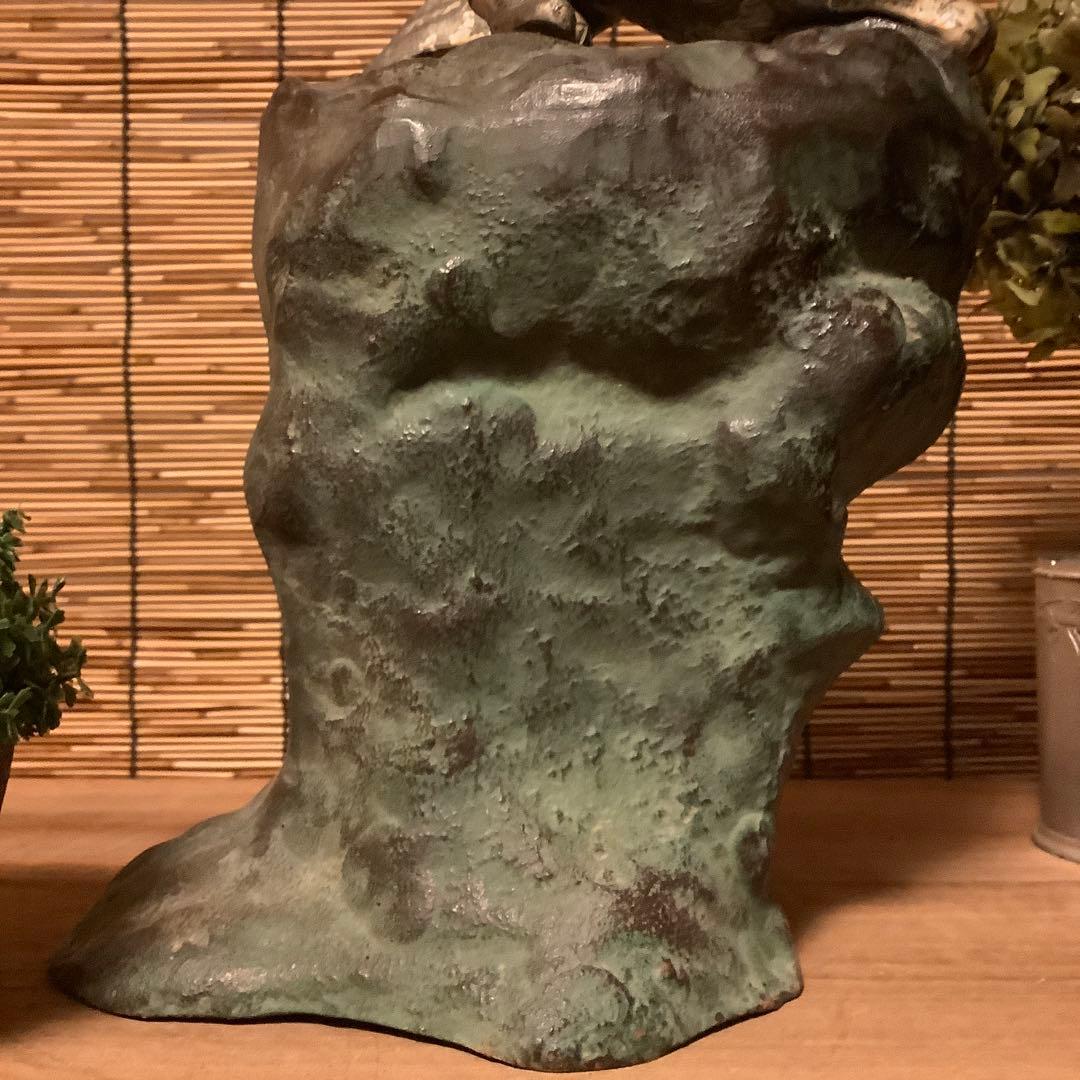 古玩…「魔除霊獣・獅子」神獣・聖獣・守護・魔除け・鬼門除け・鉄鋳物