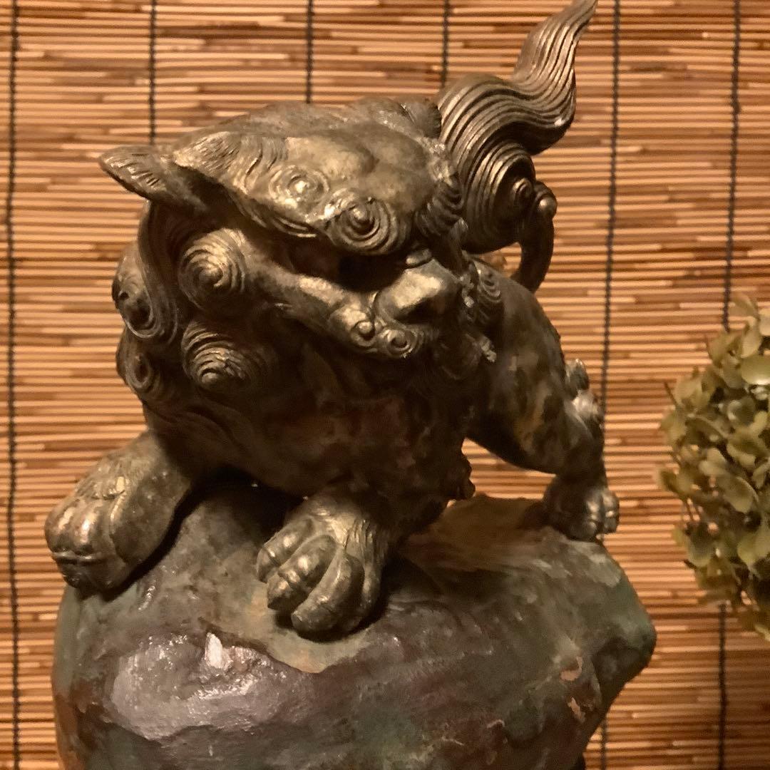 古玩…「魔除霊獣・獅子」神獣・聖獣・守護・魔除け・鬼門除け・鉄鋳物
