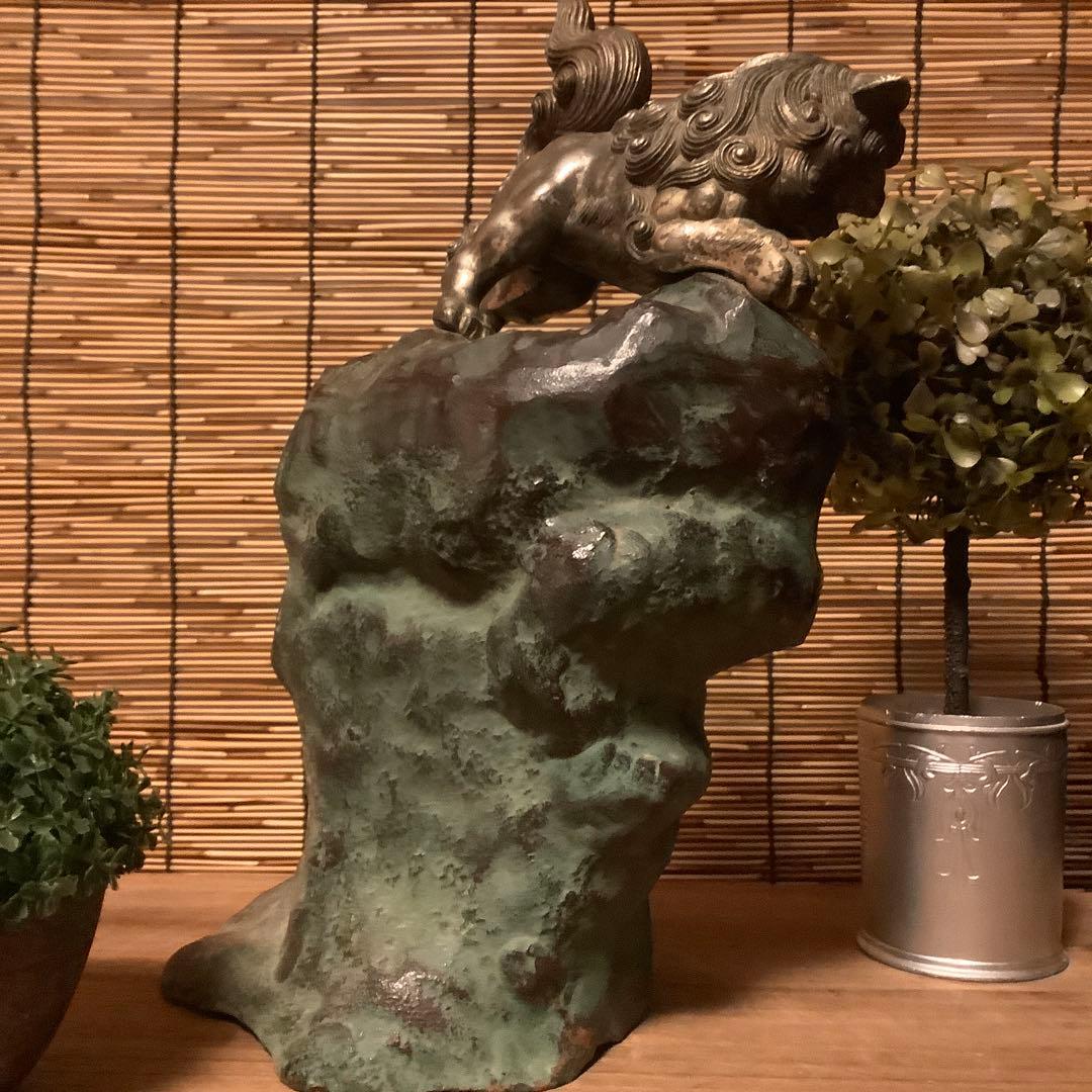 古玩…「魔除霊獣・獅子」神獣・聖獣・守護・魔除け・鬼門除け・鉄鋳物