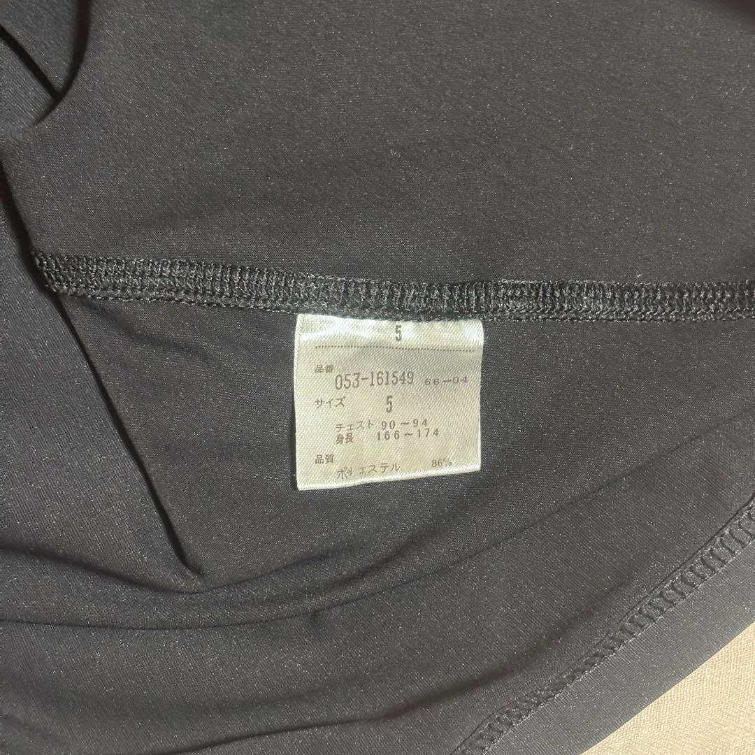 【美品】パーリーゲイツ 長袖モックネックシャツ　ゴルフウェア ロゴ ストレッチ