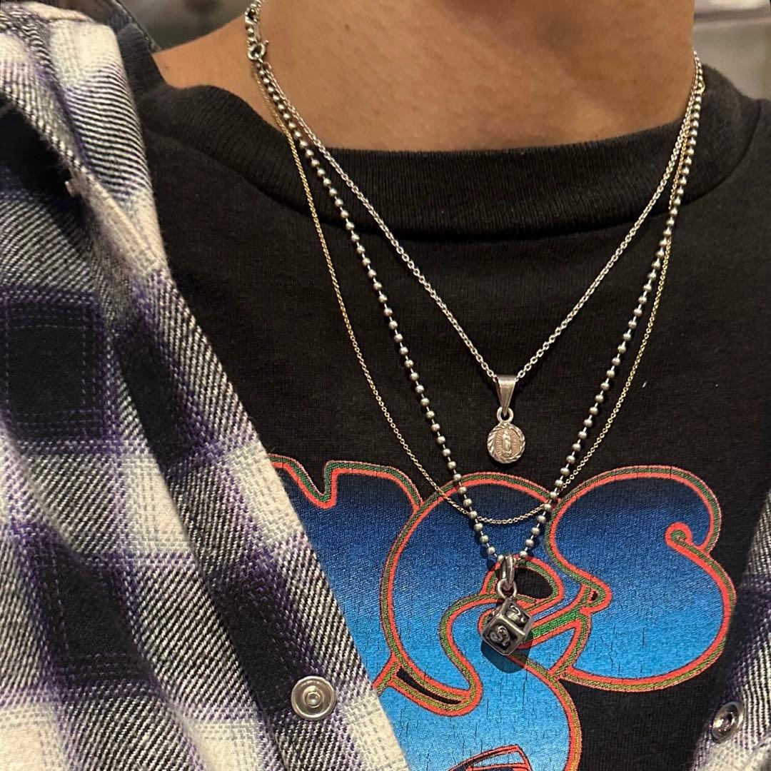希少 Chrome hearts ダイス型 フレームドハートネックレス