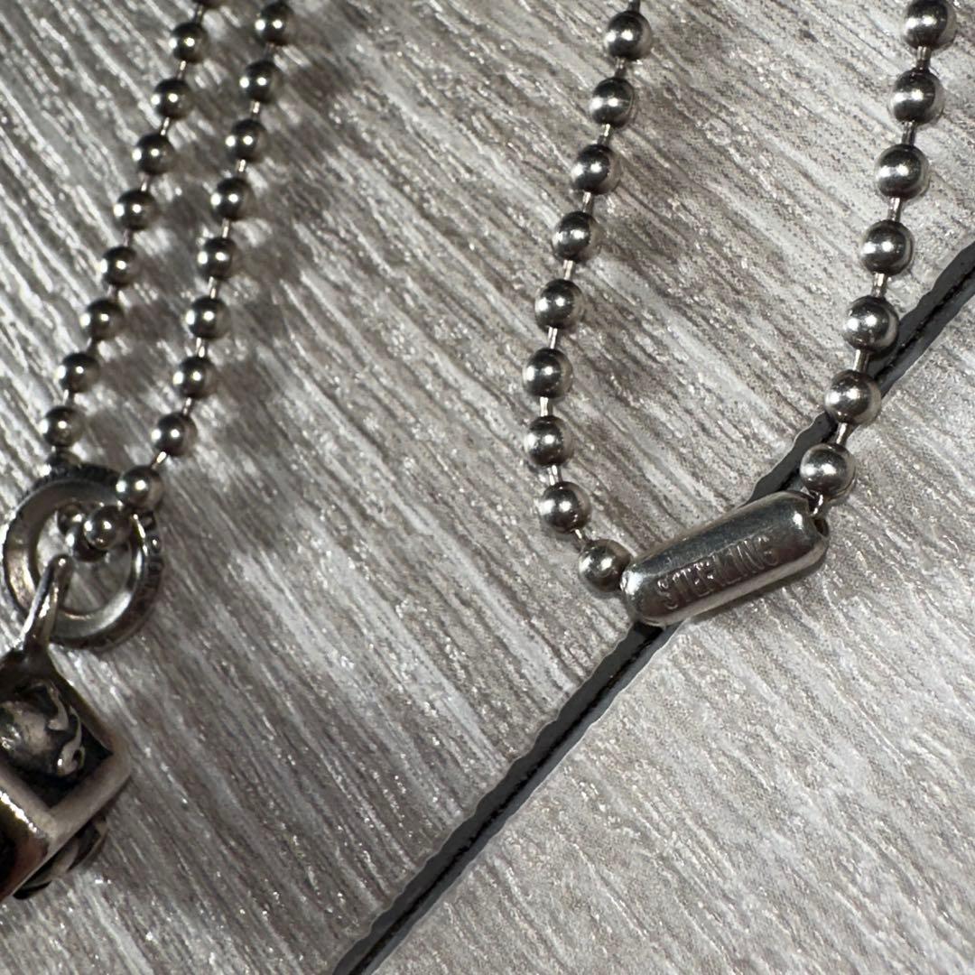 希少 Chrome hearts ダイス型 フレームドハートネックレス