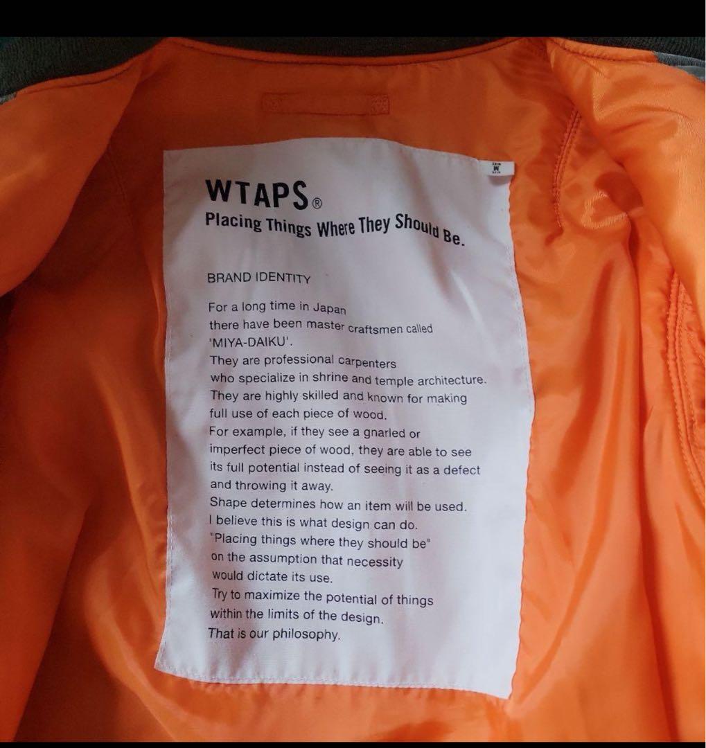 ゆ*う様 WTAPS 14AW MA-1 JACKET.NYLON.TWILL