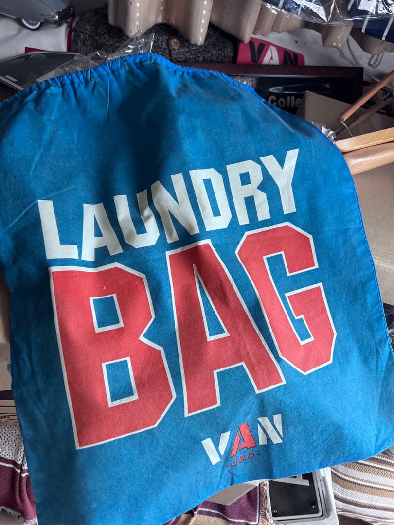 VANランドリーバッグ大サイズ50×60くらいusedディスプレイ品