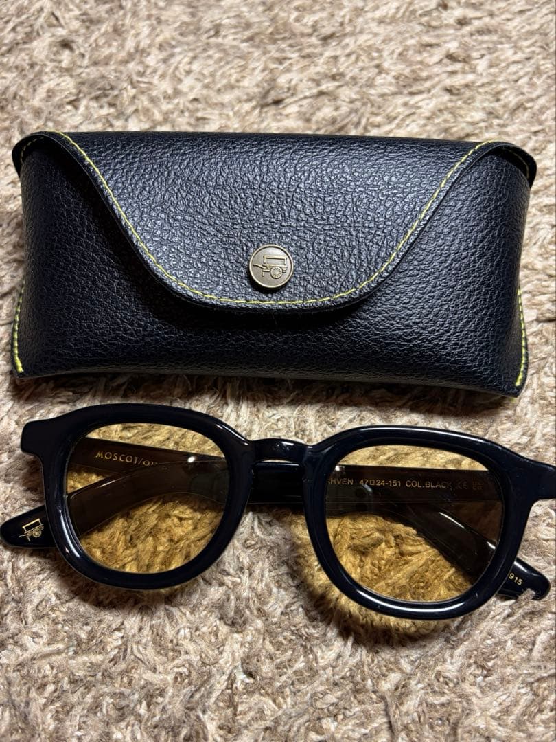 小物 MOSCOT DAHVEN 47 BLACK