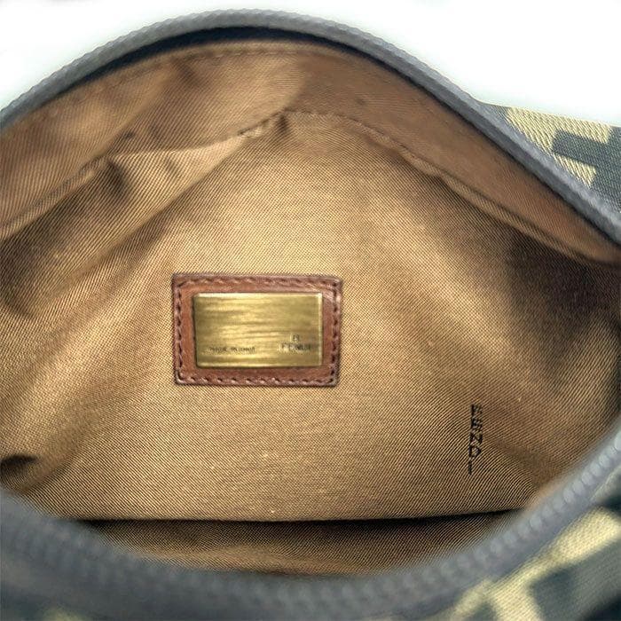 フェンディ FENDI ボディバッグ ウエストポーチ ズッカ柄 ロゴ ミニサイズ