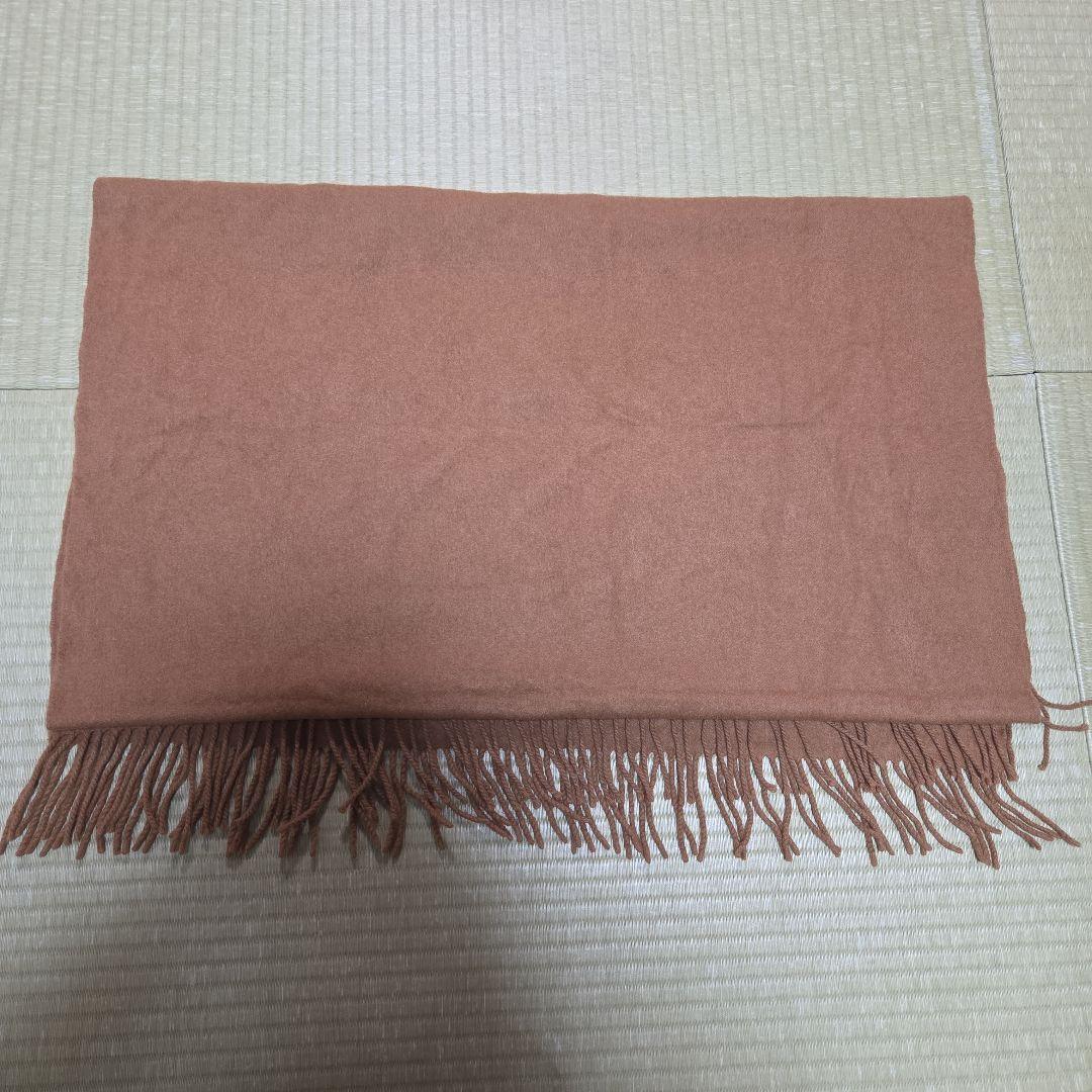 新品同様 ジョンストンズ カシミア100% ストール　キャメル　美品