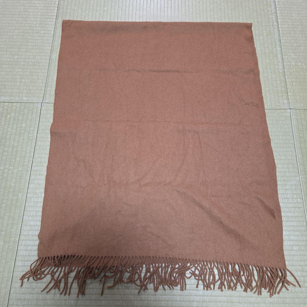 新品同様 ジョンストンズ カシミア100% ストール　キャメル　美品