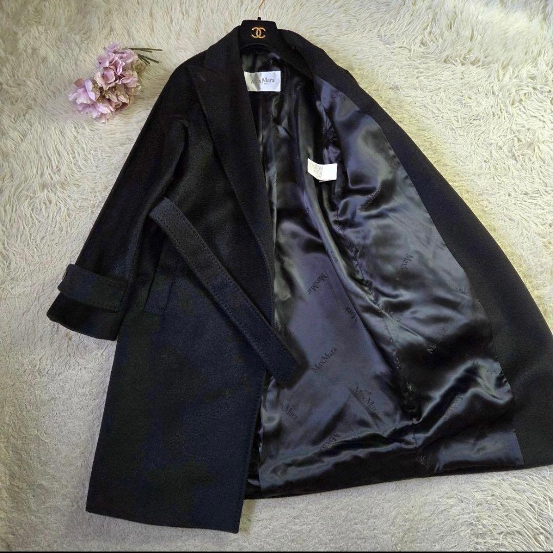 極美品 Max Mara マニュエラ キャメル100% サイズ40 L ブラック