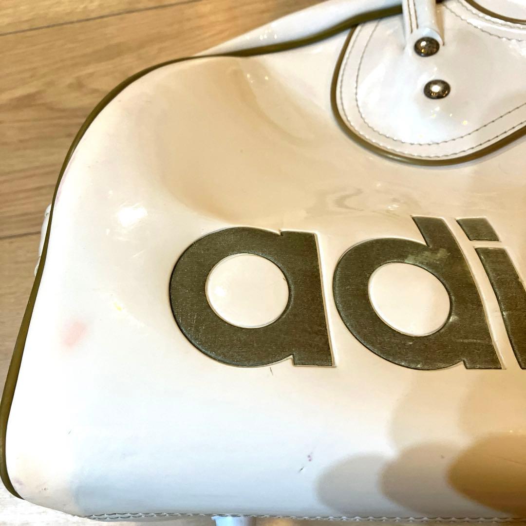 美品　adidas アディダス　80s エナメルバッグ　ボストン　ヴィンテージ