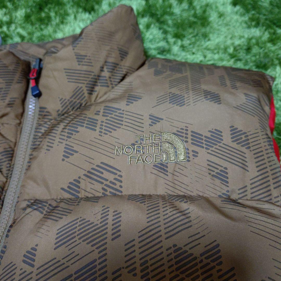 THE NORTH FACE ダウンベスト Lサイズ ブラウン/レッド