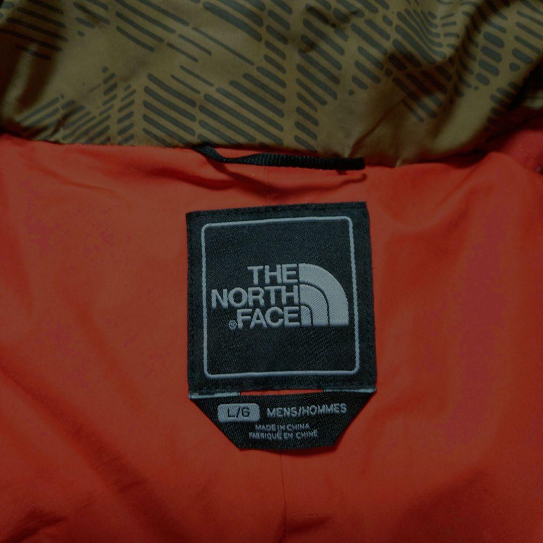 THE NORTH FACE ダウンベスト Lサイズ ブラウン/レッド