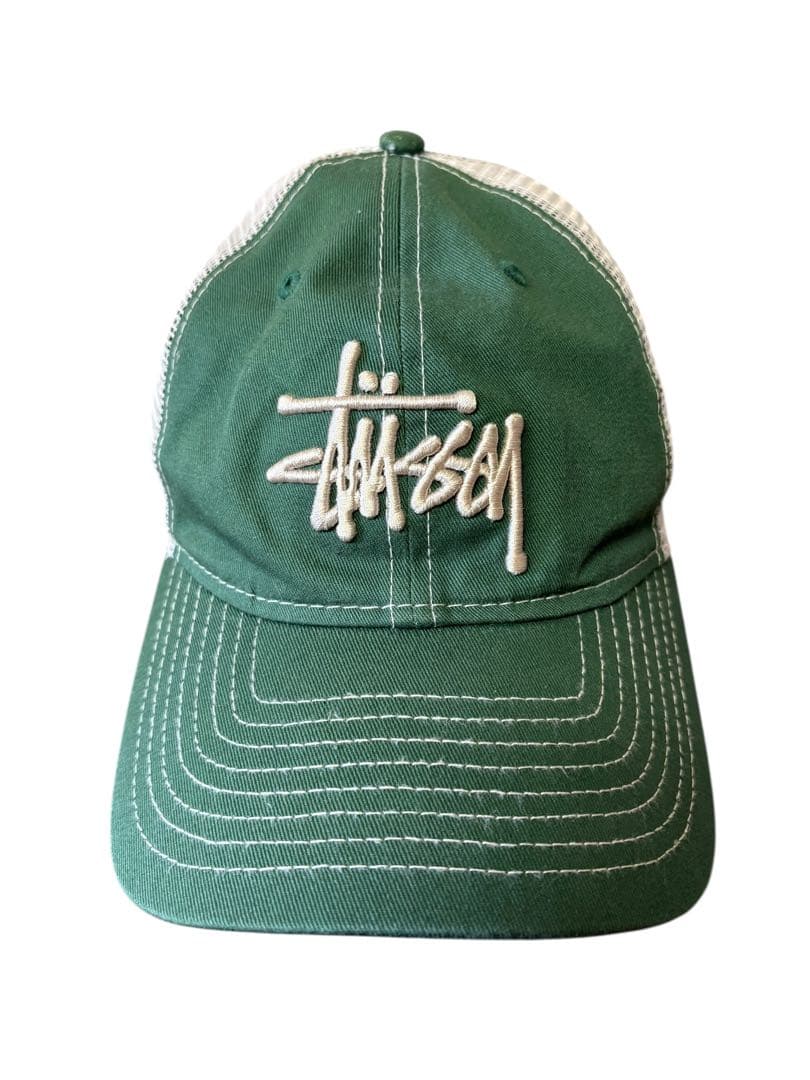 STUSSY × NEW ERA メッシュ キャップ グリーン xpv