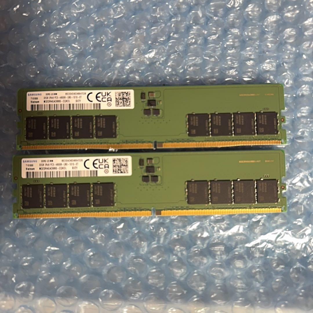 M*M様 Samsung 32GB DDR5 UDIMM メモリ2枚 64GB