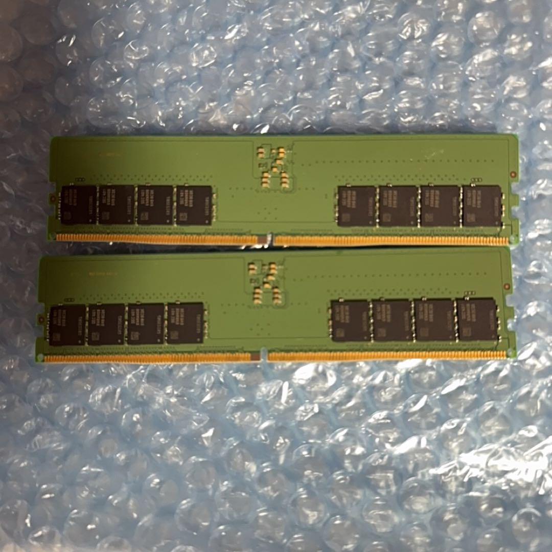 M*M様 Samsung 32GB DDR5 UDIMM メモリ2枚 64GB