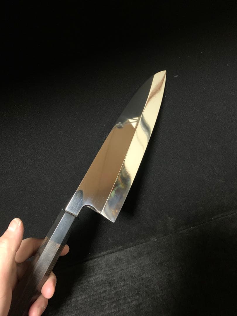 包丁　出刃　7寸　鏡面研磨　切味抜群　箱付　未使用品