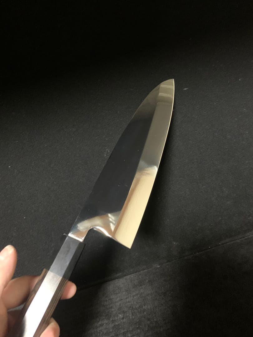 包丁　出刃　7寸　鏡面研磨　切味抜群　箱付　未使用品