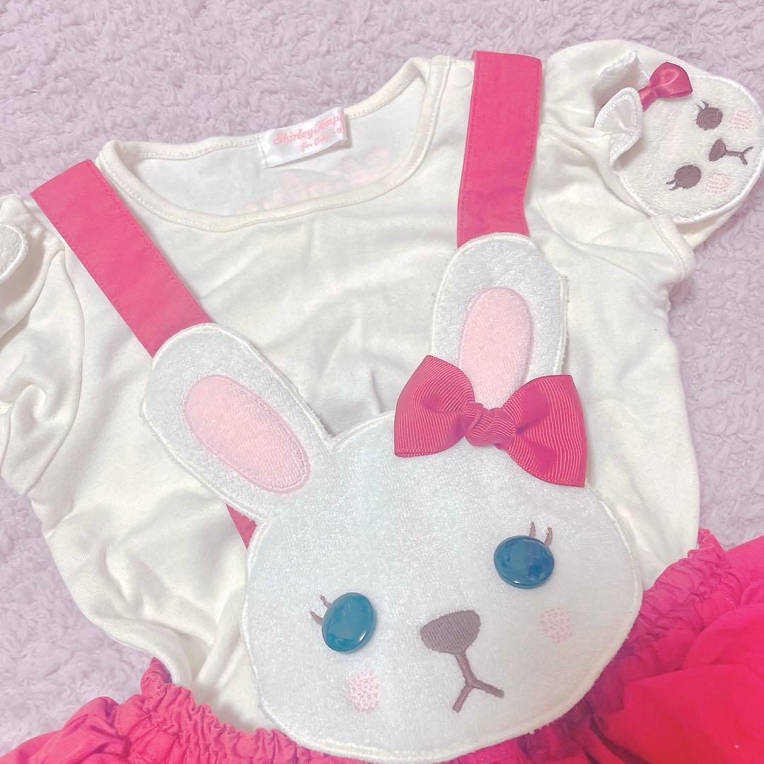 シャーリーテンプル うさぎグレコロンパース