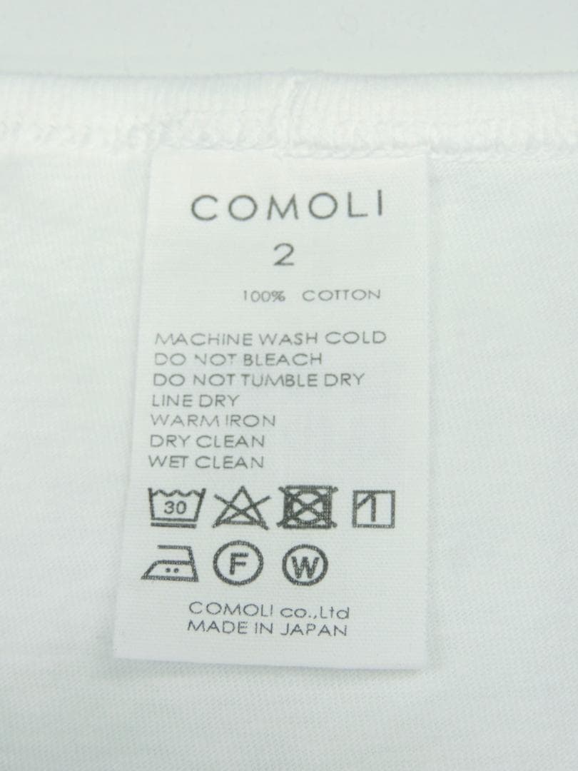美品 2サイズ 24SS コモリ COMOLI サープラス タンクトップ 白