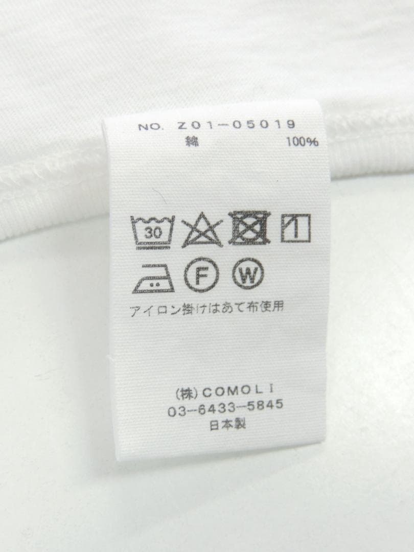 美品 2サイズ 24SS コモリ COMOLI サープラス タンクトップ 白
