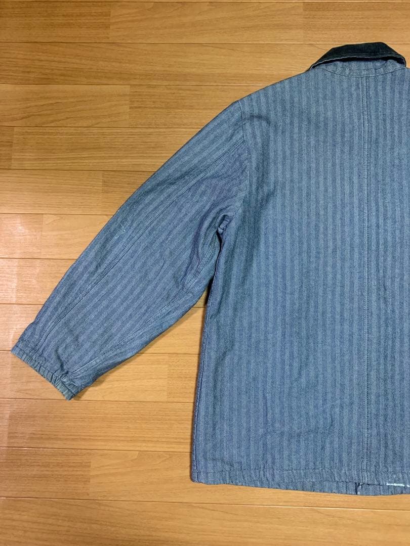 80s Dickies カバーオール チョアコート ヘリンボーン ブランケットL
