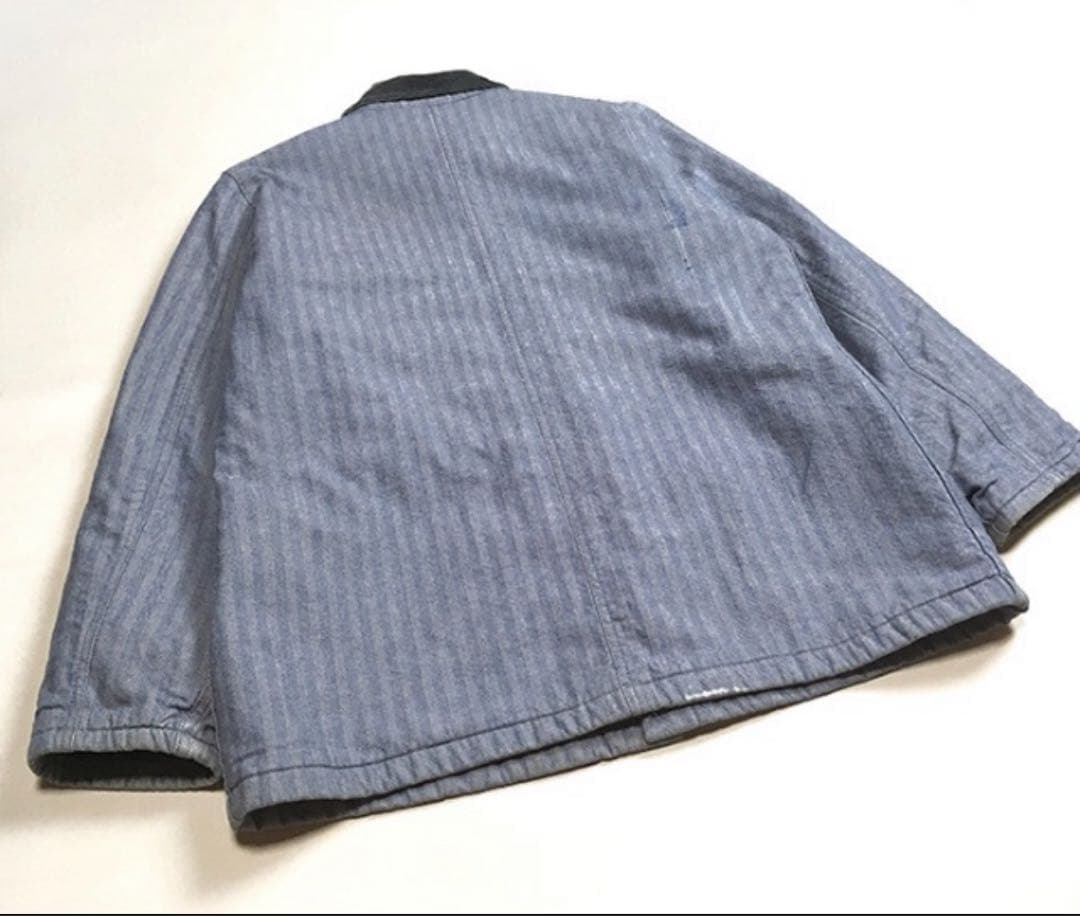 80s Dickies カバーオール チョアコート ヘリンボーン ブランケットL