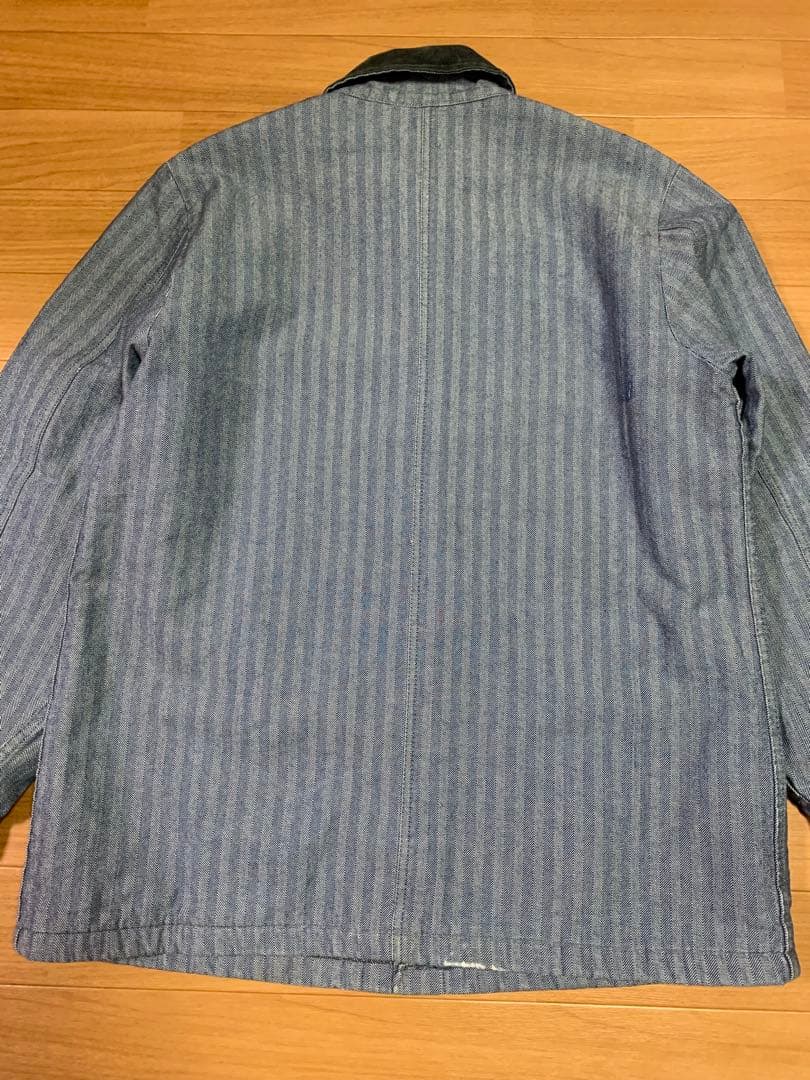 80s Dickies カバーオール チョアコート ヘリンボーン ブランケットL